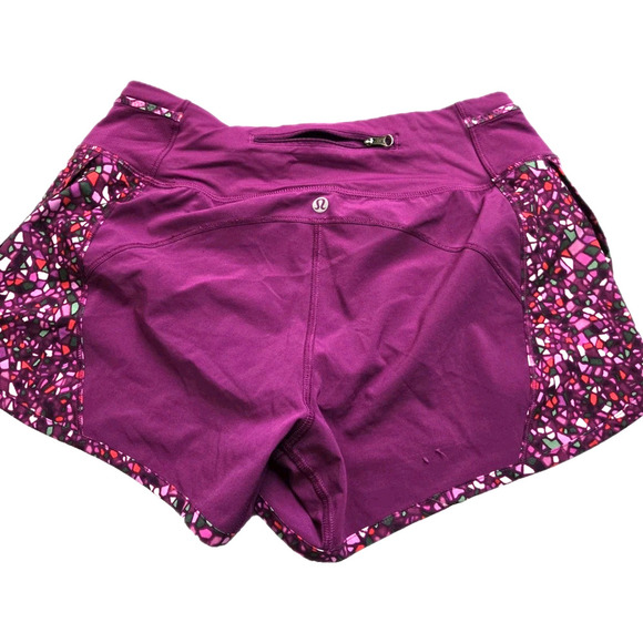 Lululemon Real Quick Short Regal Plum / Paradise size 6 Lined Pockets Clean - Picture 3 of 10